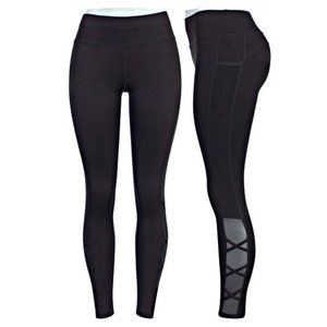 NWOT Black PopFit Lily Yoga Pants w/ Pockets